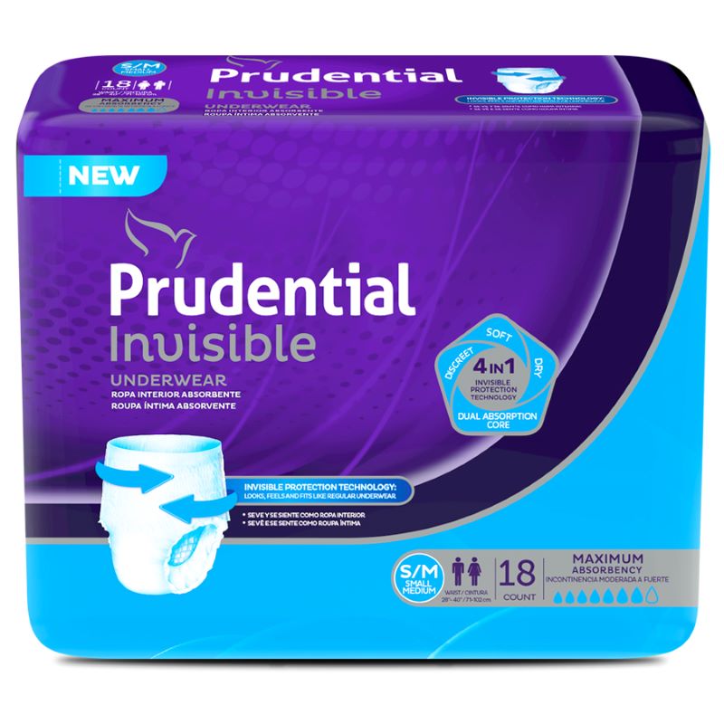 PAÑAL PRUDENTIAL INVISIBLE T-S/Mx18